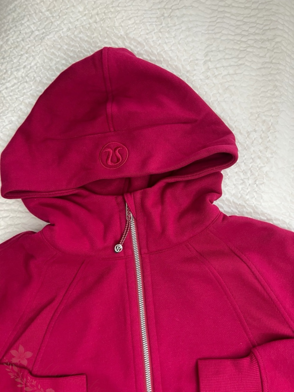 Lululemon Scuba Oversized Half Zip Hoodie Berry Rumble XS/S NWT - Picture 2 of 3